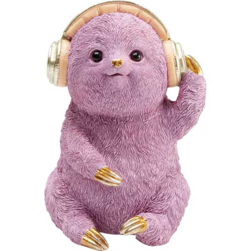 Dekorfigur Party Sloth - Sengångare, 14cm