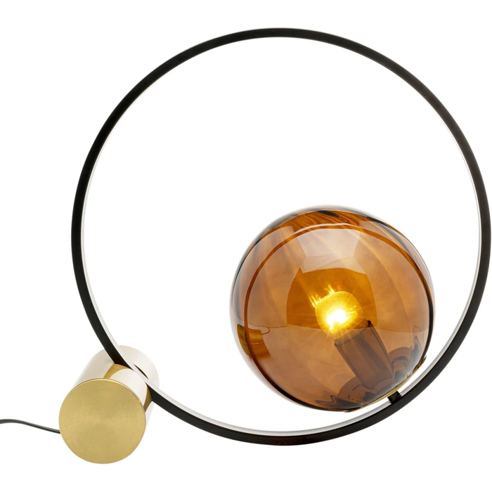 Bordslampa Balance Circle, Brun