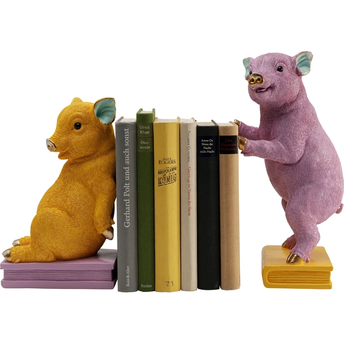 Bokstöd Pig Party 2-pack