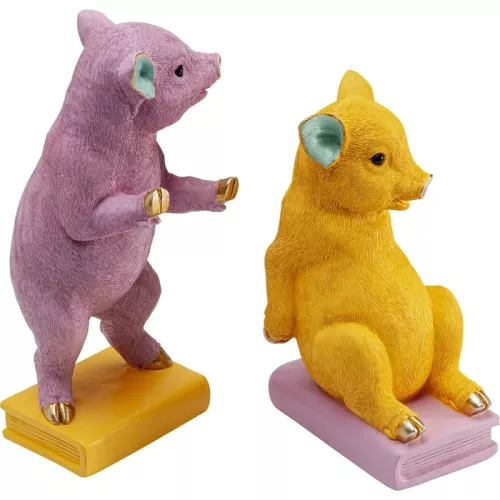 Bokstöd Pig Party 2-pack