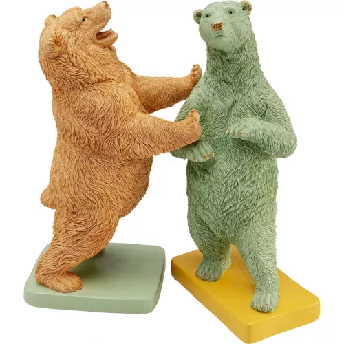 Bokstöd Bear Party orange/grön 2-pack