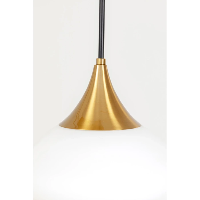 Taklampa Gocce guld/svart, 140 cm, Vit/Guld, mått 140 x 60 x 18 cm, med fokus på material och ytstruktur