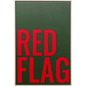 Tavla Red Flag 40x60 cm