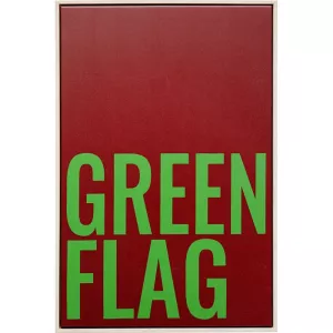 Tavla Green Flag 40x60 cm