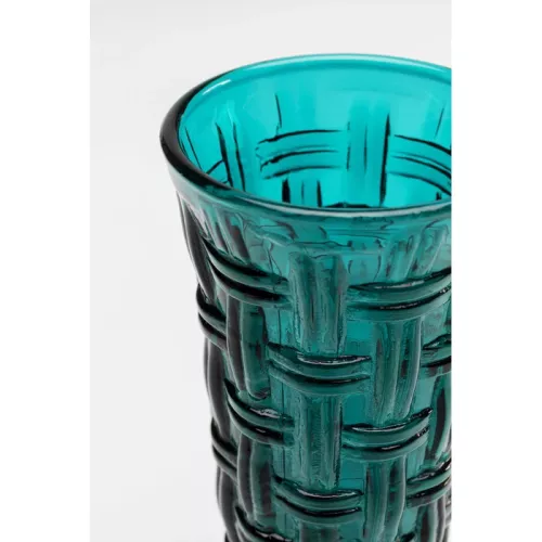 Champagneglas Tissue blågrön