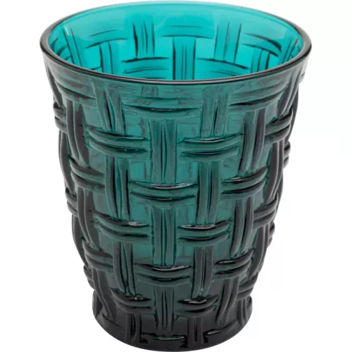 Dricksglas Tissue blågrön