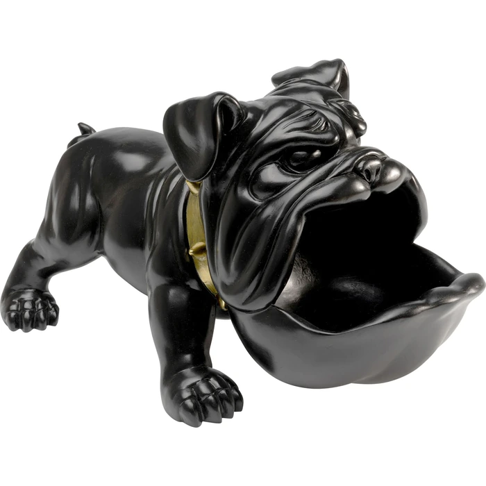 Dekorationsfigur Hungry Dog svart, 37 cm