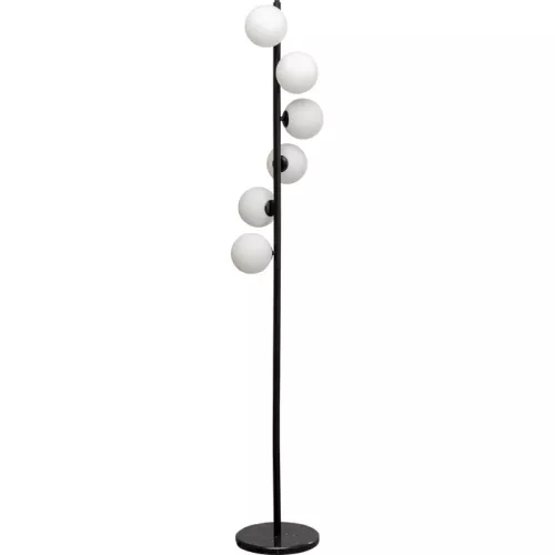 Golvlampa LED Scala Balls svart, 160 cm