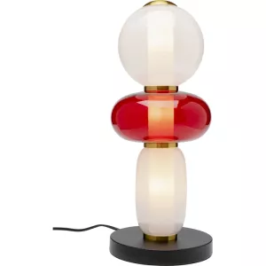 Bordslampa Candy – Röd/Vit, 43 cm