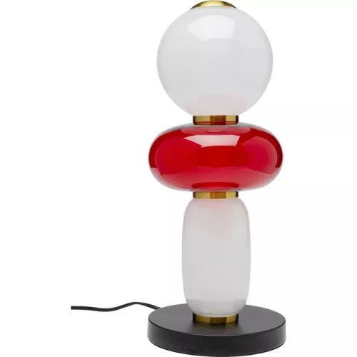 Bordslampa Candy – Röd/Vit, 43 cm