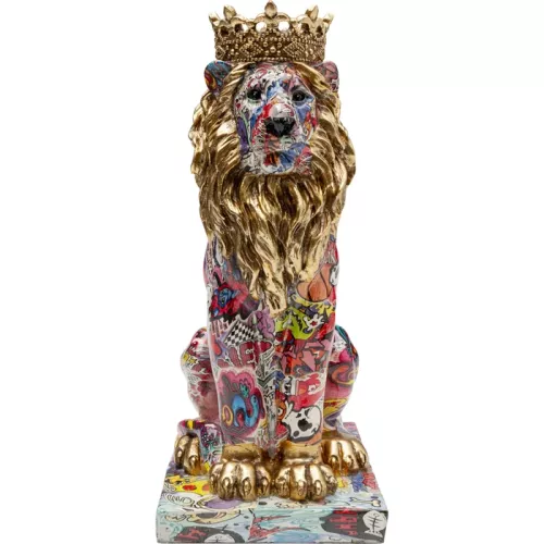 Dekorationsfigur Graffiti King Lion 29 cm