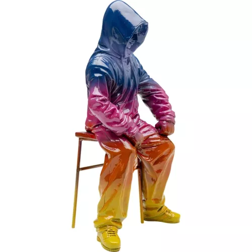 Dekorfigur Street Art Boy flerfärgad, 36 cm