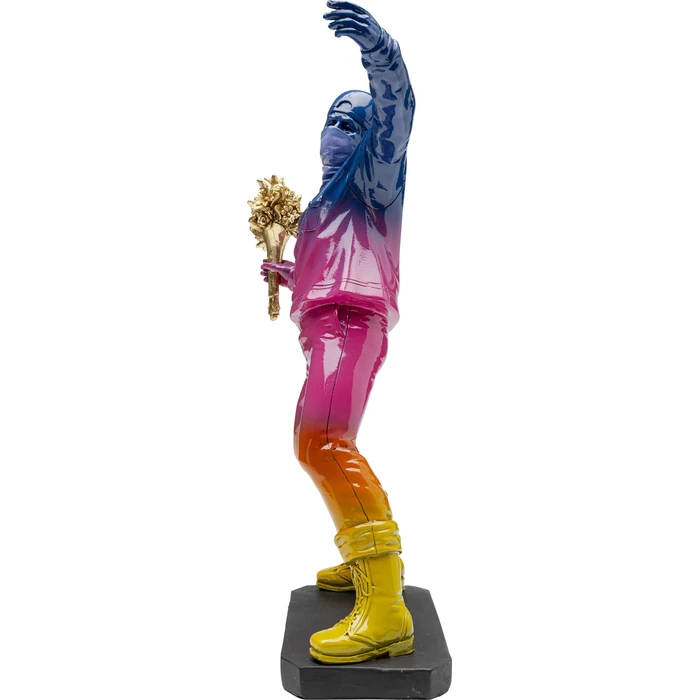 Dekorationsfigur Street Art Bouquet 41 cm, Flerfärgad, mått 39.5 x 24 x 14 cm, sedd från sidan