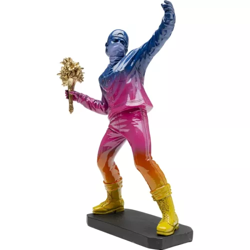 Dekorationsfigur Street Art Bouquet 41 cm, Flerfärgad, mått 39.5 x 24 x 14 cm, sedd framifrån