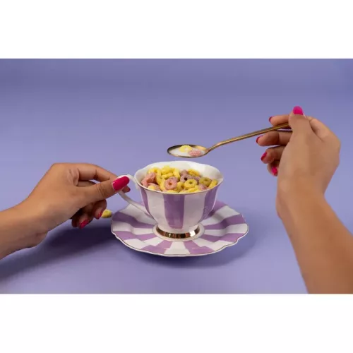 Kaffekopp Harlequin Purple 2-Set