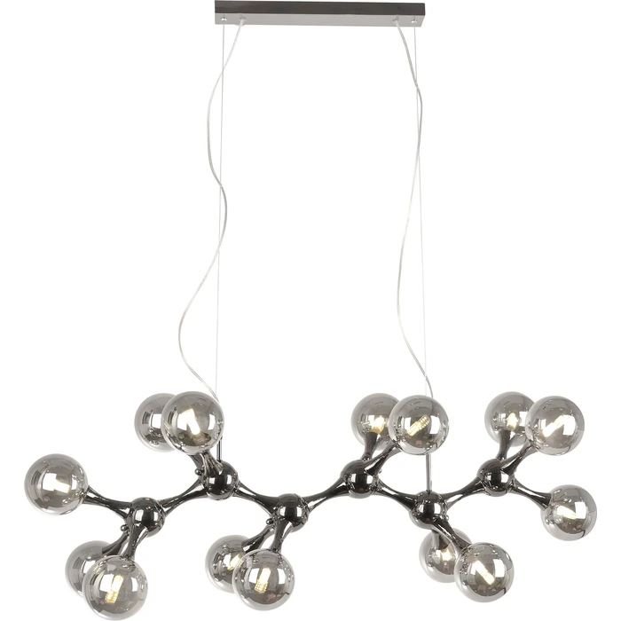 Taklampa Molekyl – Rökgrå, 190 cm