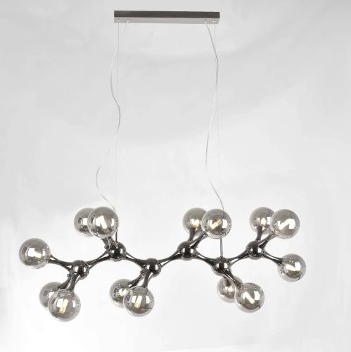 Taklampa Molekyl – Rökgrå, 190 cm