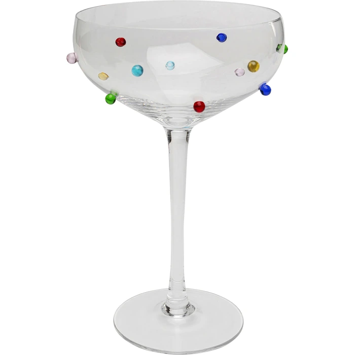 Cocktailglas Party Dots flerfärgat 340 ml