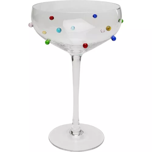 Cocktailglas Party Dots flerfärgat 340 ml