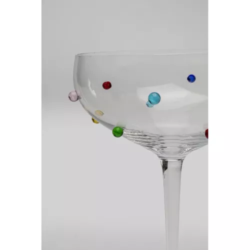 Cocktailglas Party Dots flerfärgat 340 ml