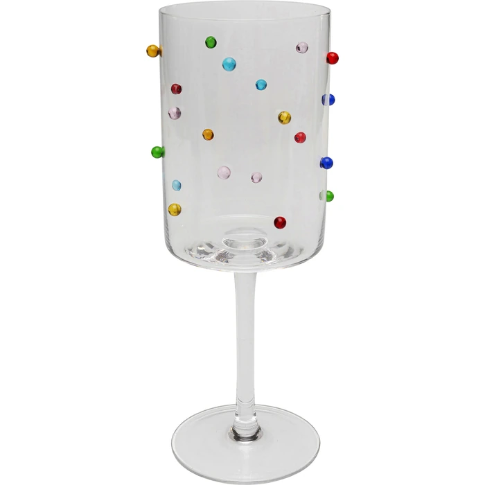 Vinglas Party Dots flerfärgat 530 ml