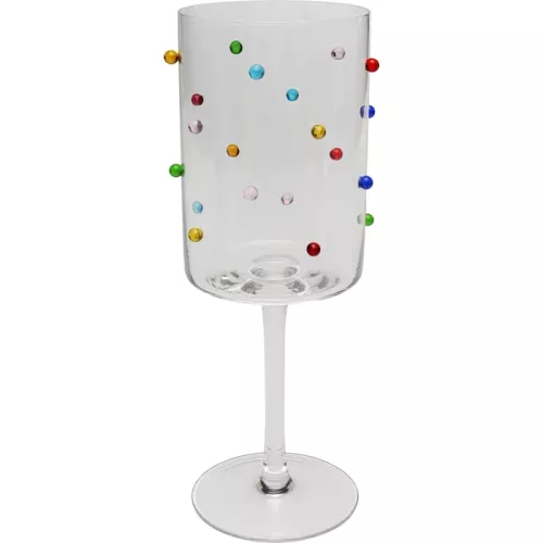 Vinglas Party Dots flerfärgat 530 ml