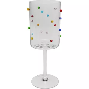Vinglas Party Dots flerfärgat 530 ml