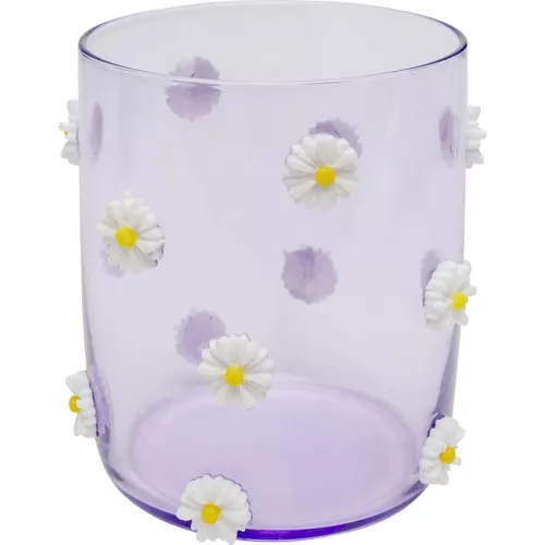 Dricksglas Party Flowers lila