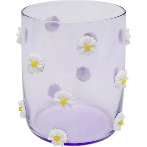 Dricksglas Party Flowers lila