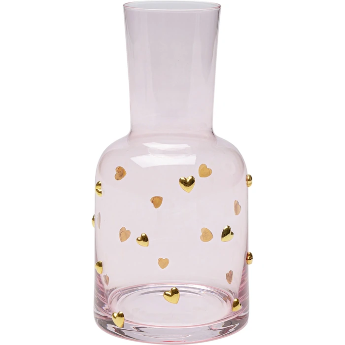 Karaff Party Hearts rosa guld 19 cm