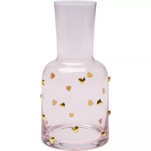 Karaff Party Hearts rosa guld 19 cm