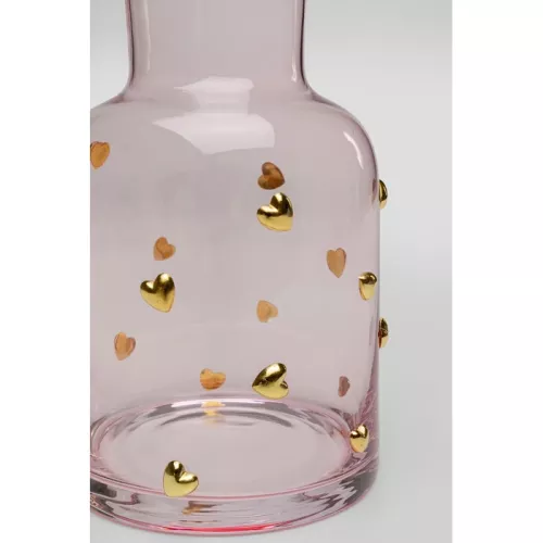 Karaff Party Hearts rosa guld 19 cm