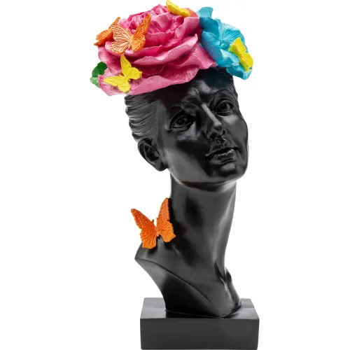 Dekorationsfigur Butterfly Lady svart 41 cm