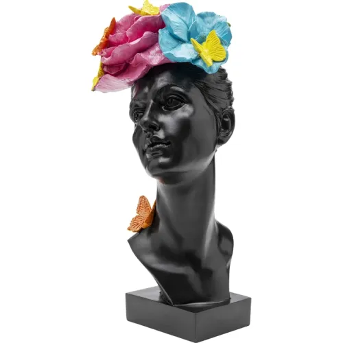 Dekorationsfigur Butterfly Lady svart 41 cm