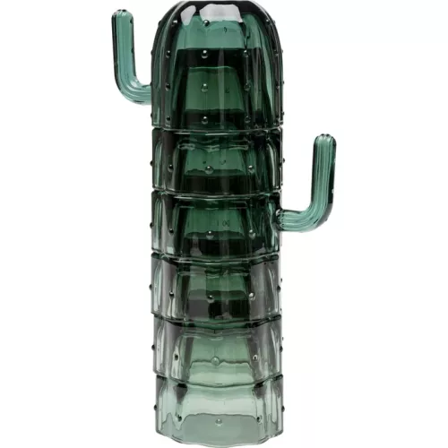 Dricksglas Cactus kaktus grön 6-pack