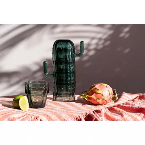 Dricksglas Cactus kaktus grön 6-pack