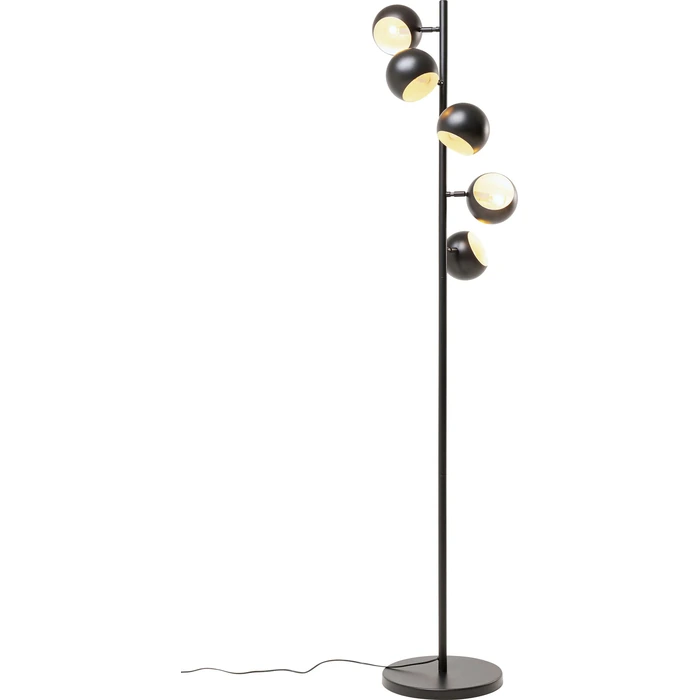 Golvlampa Quintet – Svart, 180 cm