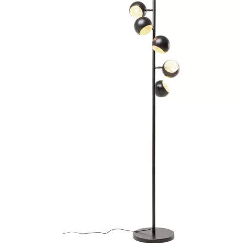 Golvlampa Quintet – Svart, 180 cm