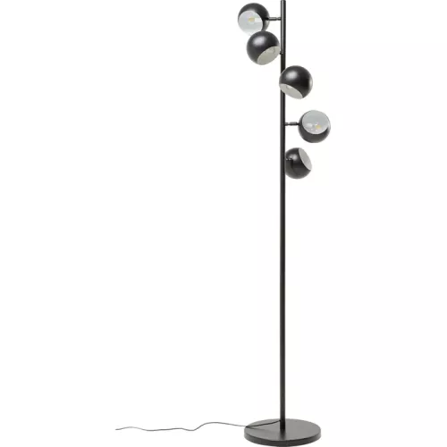 Golvlampa Quintet – Svart, 180 cm