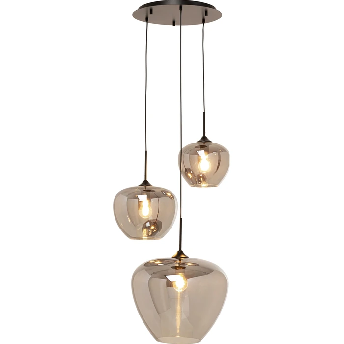 Taklampa Sfera – Rökgrå, Ø45 cm