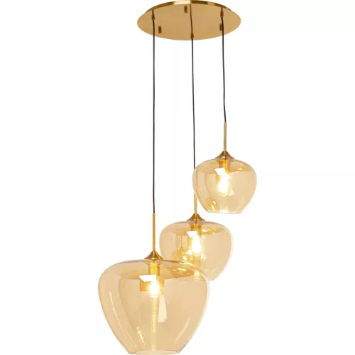Taklampa Sfera – Amber, Ø45 cm