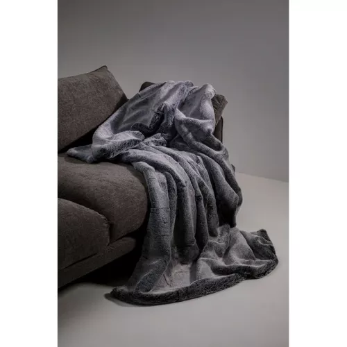 Pläd Mika - Grå, 150x200 cm