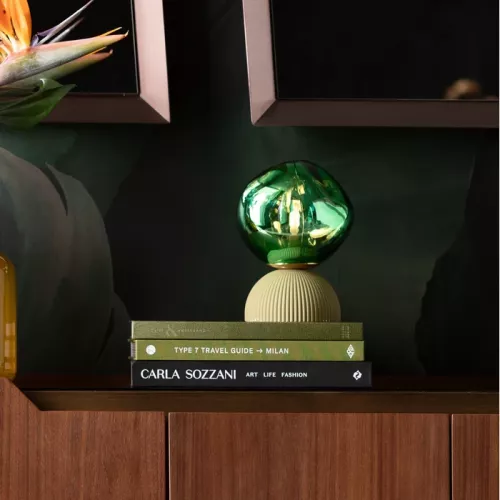 Bordslampa LED Magic Ball, grön