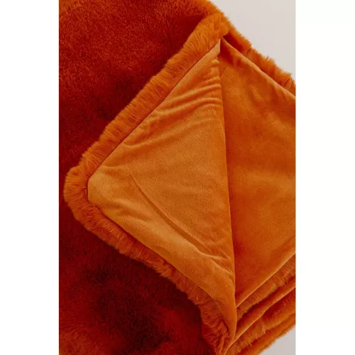 Pläd Mika - Orange, 150x200 cm