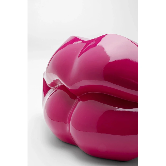 Sparbössa Lips rosa, 13 cm, mått 13 x 28.5 x 9 cm, med fokus på material och ytstruktur