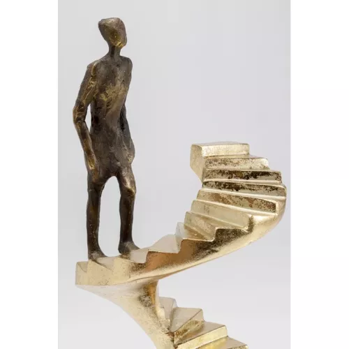 Dekorationsfigur Stairway One svart/guld 34 cm