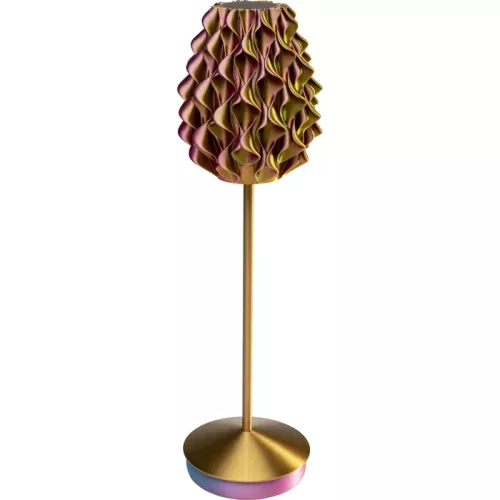 Portabel Bordslampa Spiral – Orange, 41 cm