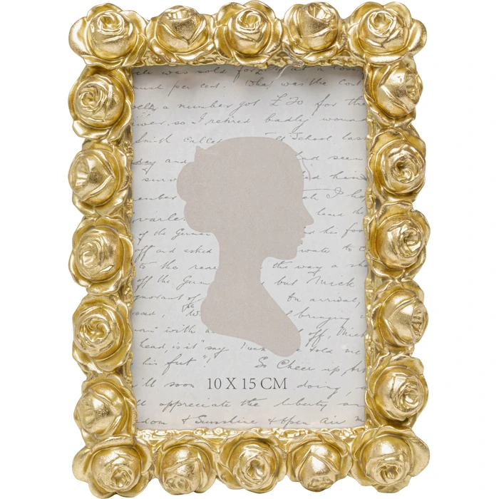 Fotoram Rose Blossom guld 10x15 cm
