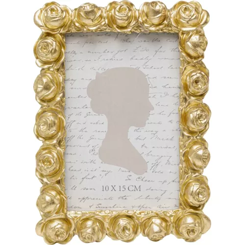 Fotoram Rose Blossom guld 10x15 cm