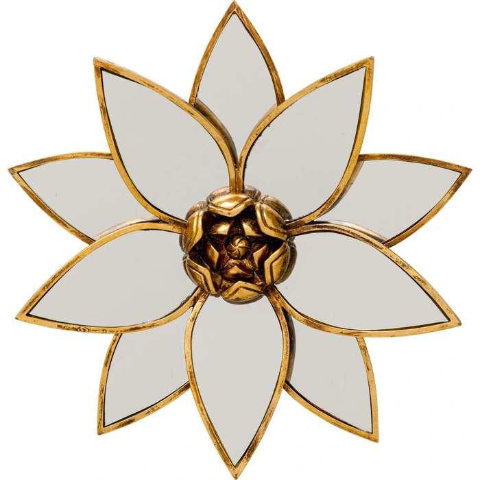 Väggdekor Lotus spegel Ø33 cm